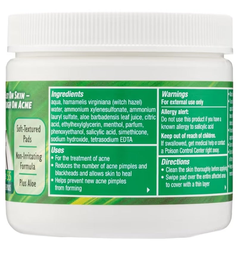 Stridex Daily Care Acne Pads With Aloe 55 - Image 3